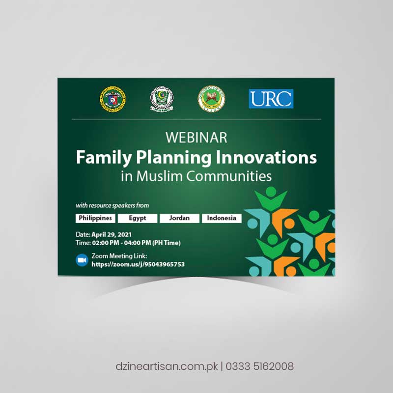 Webinar Invitation Card Design in Islamabad